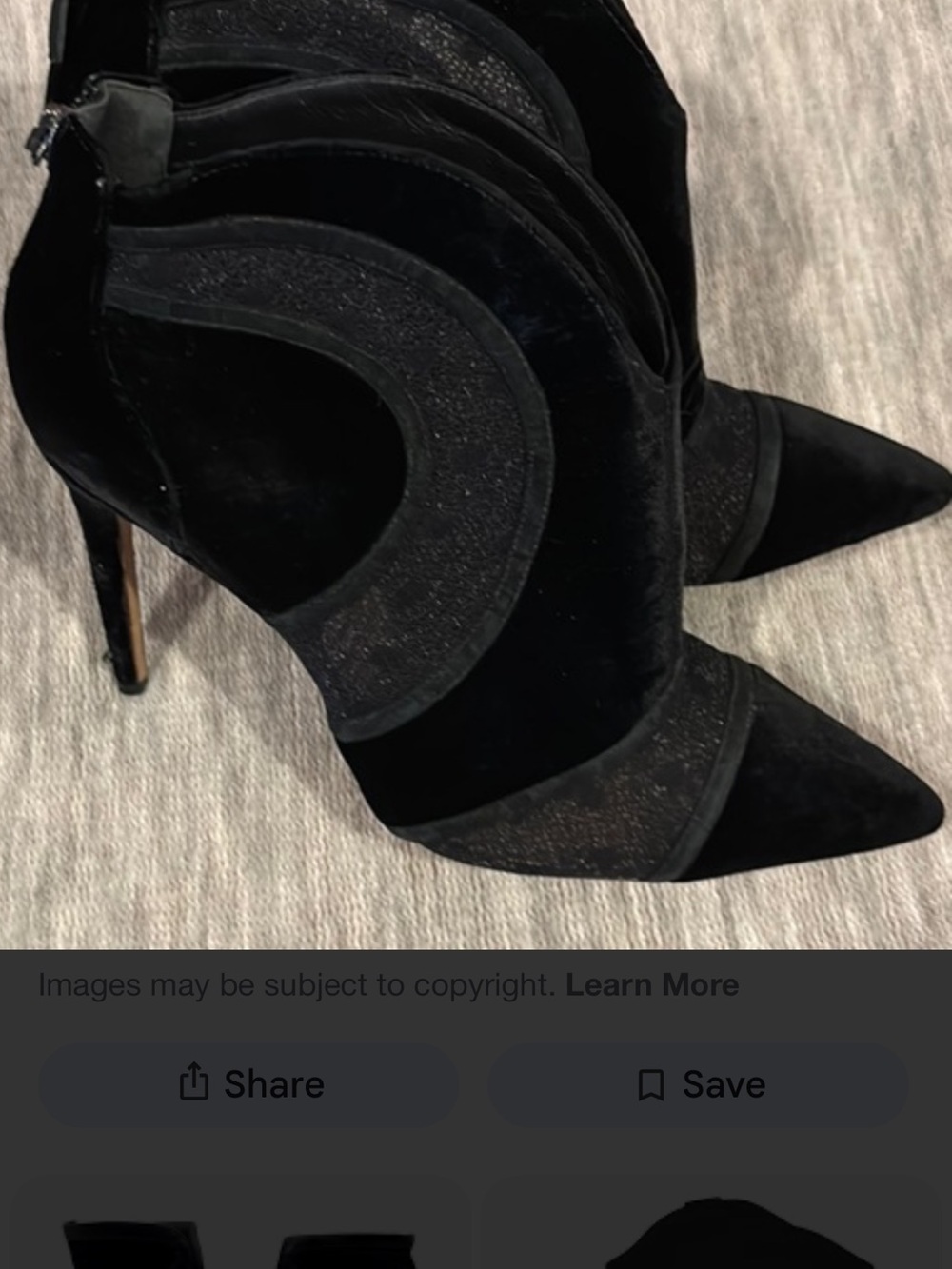 Alexandre Birman Sculpted Black Pointed Toe Stiletto Ankle Boots